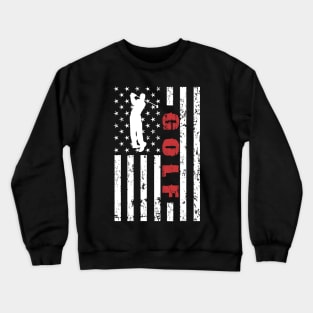 Golf American Flag - US Sports Crewneck Sweatshirt